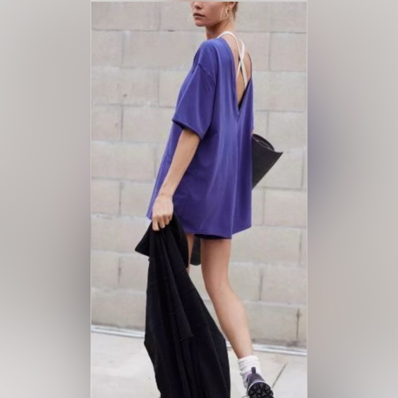 Free People Movement Hot Shot Tee Romper size Medium NWT - Picture 2 of 2